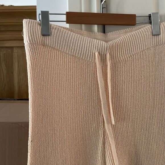 NEW Alc martell high waist crop knit flare womens pants desert rose - Picture 4 of 15